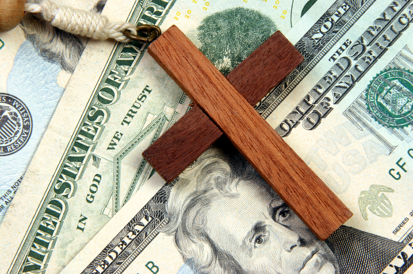 cross and money