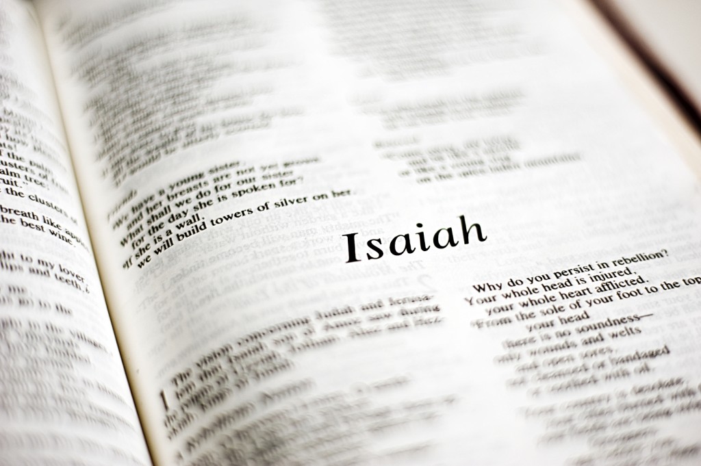 Isaiah, one of 66 books in the Bible