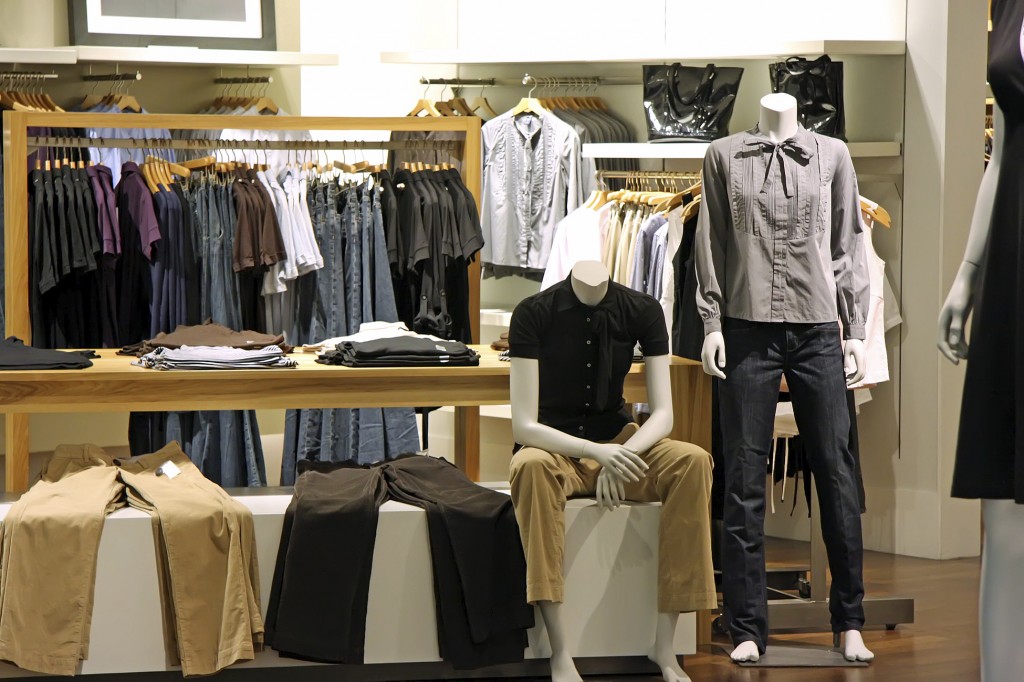 Fashion clothing retail display clothes for sale