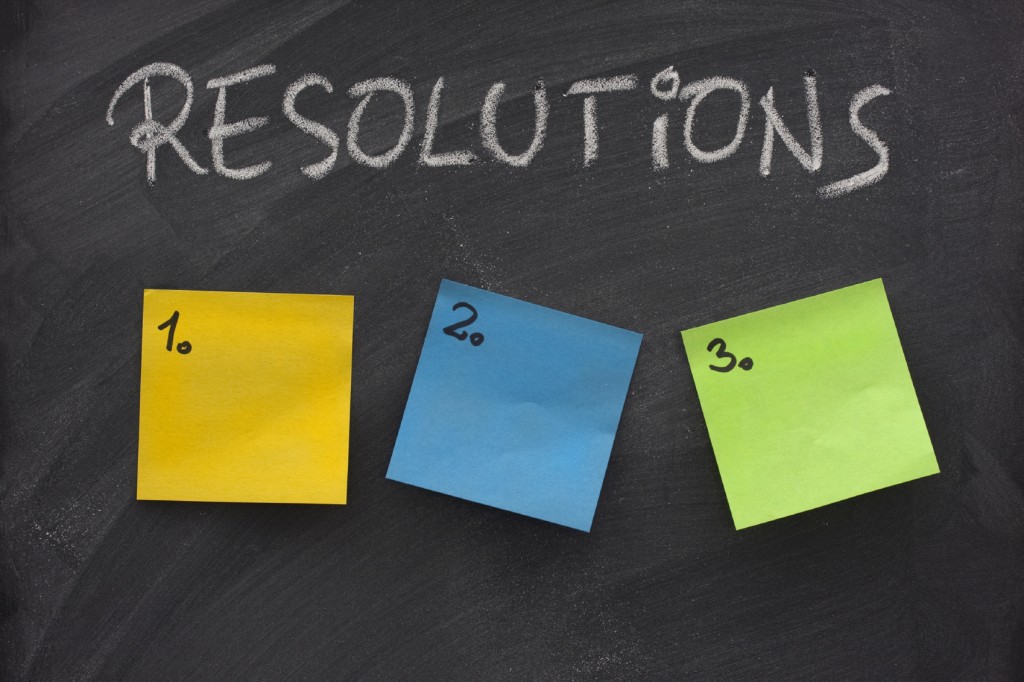blank list of resolutions on blackboard