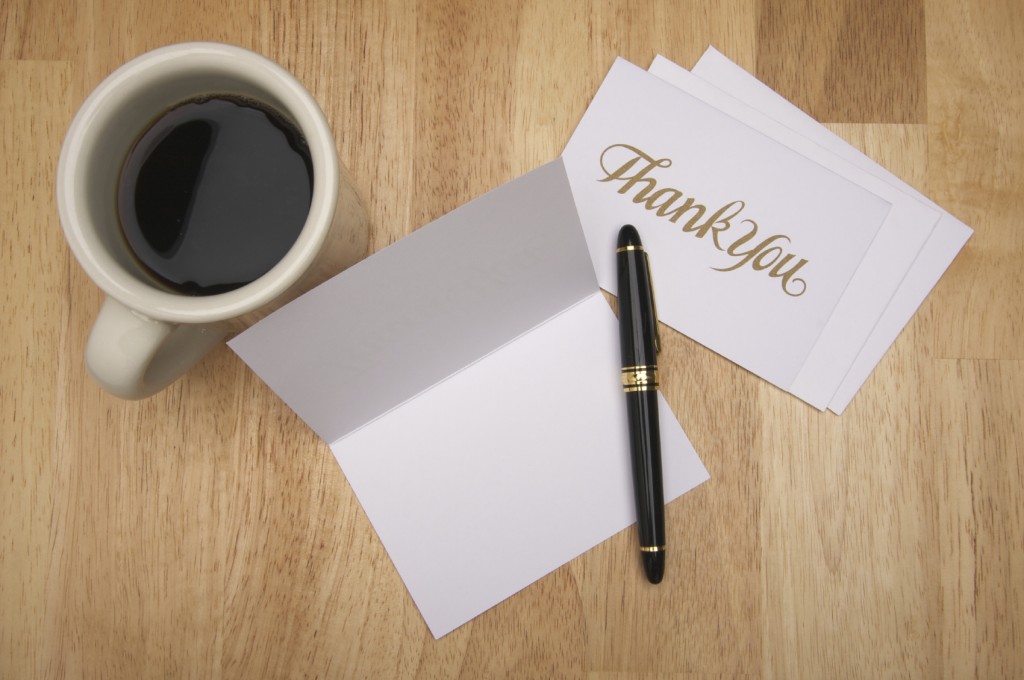 Thank You Note & Coffee