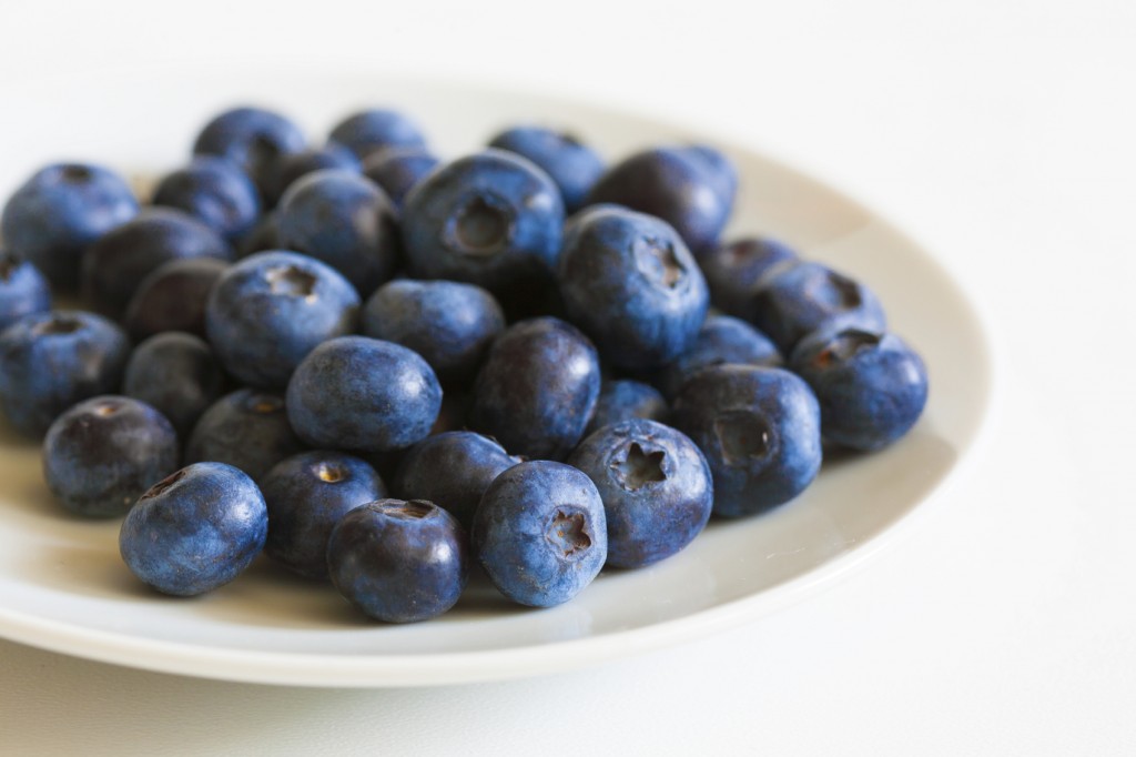 fresh tasty blueberries