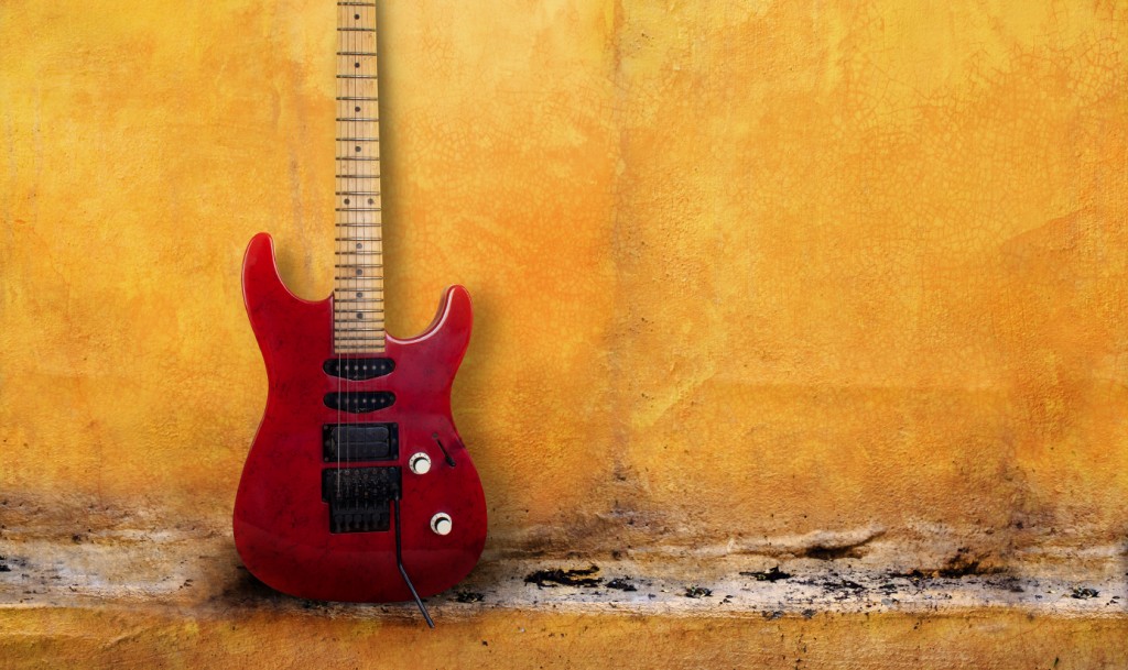 Red Old Guitar