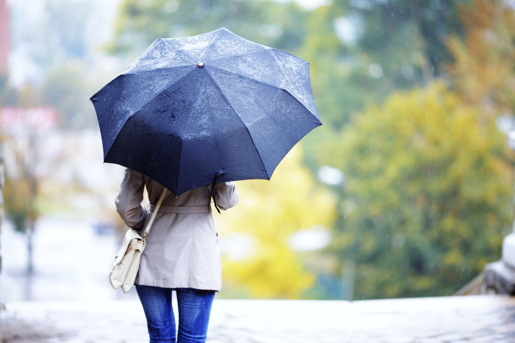 girl with an umbrella -