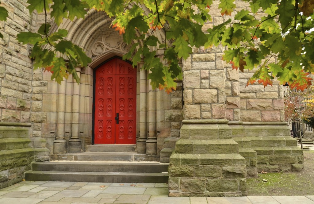 Big Red Church Doors