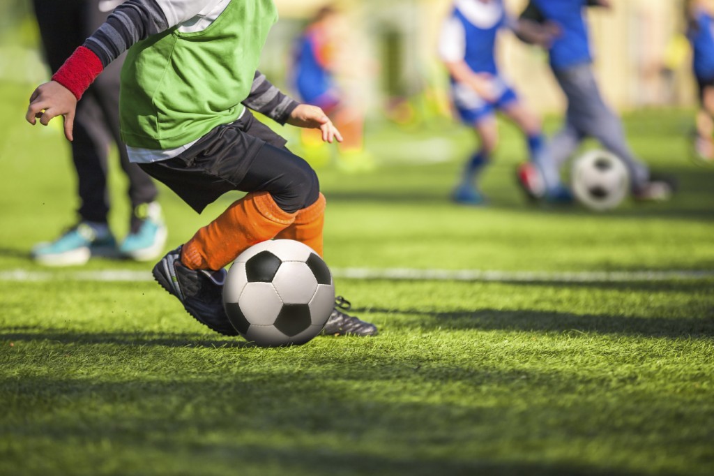 Soccer training for children