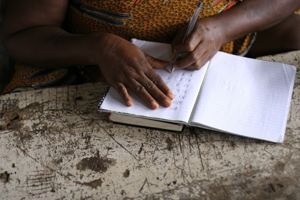 African Lady Writing