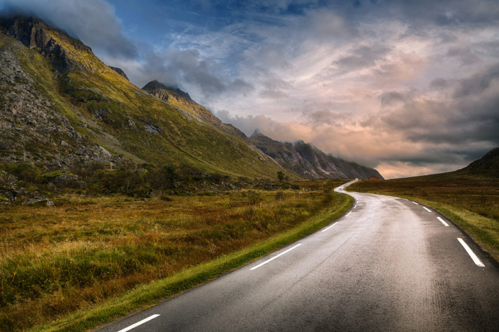 Road in Lofoten, Norway