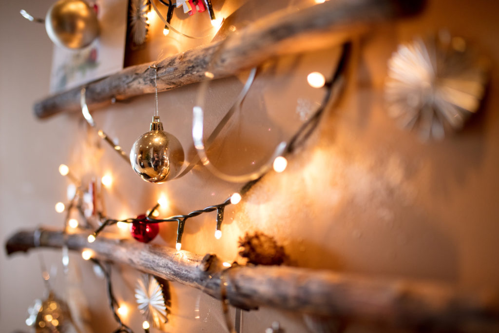 Christmas ornament with Christmas lights