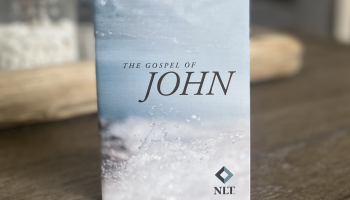 The Gospel of John on a table